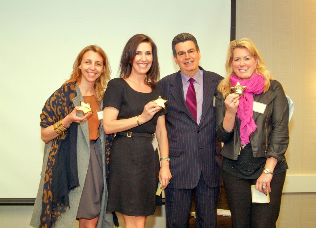 Shel Pink (Founder of SpaRitual & SlowBeauty.com), Michelle Toma Olson (Founder & President of 'Tini Beauty), Guy Langer (President of BIW), and Alisa Beyer (Founder of The Beauty Company)