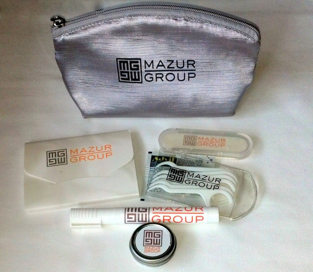 Everyone received a Mazur Group Beauty Emergency Kit!