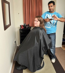 Bashar Brown in his new Plus-Size salon