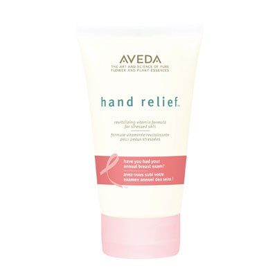 This Aveda limited-edition Hand Relief lotion ($24.50) is an incredibly rich formula with a Rosemary Mint aroma and is specially packaged in a 5 fl. oz/150 ml tube and features a limited-edition Pink Ribbon design. $4 per purchase is donated to the BCRF.